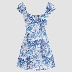 V wire mini dress